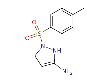 Molecular Structure of 1018-36-6 (2,5-dihydro-1-[(p-tolyl)sulphonyl]-1H-pyrazol-3-amine)