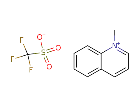 Molecular Structure of 86171-13-3 (1-methylquinolin-1-ium trifluoromethanesulfonate)