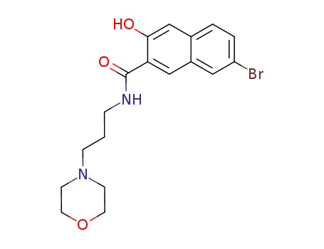 2-Naphthalenecarboxamide,7-bromo-3-hydroxy-N-[3-(4-morpholinyl)propyl]-