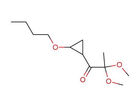 Molecular Structure of 84521-92-6 (1-n-butoxy-2-(α,α-dimethoxypropionyl)cyclopropane)
