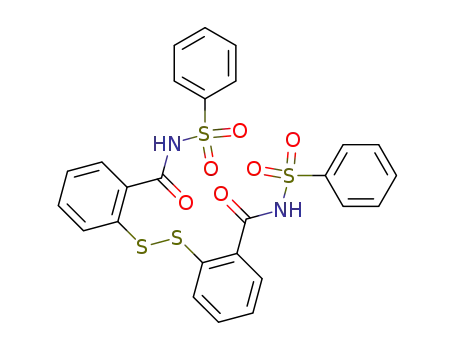 2,2'-disulfanediyl-di-benzoic acid bis-benzenesulfonylamide