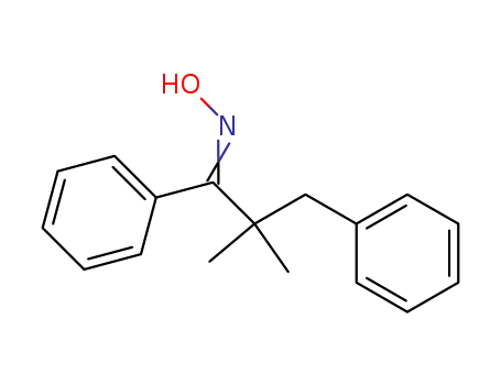 Molecular Structure of 13031-09-9 (2,2-dimethyl-1,3-diphenyl-propan-1-one oxime)