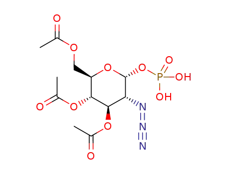 2-azido-2-deoxy-D-glucopyranose-3,4,6-triacetate-1-(dihydrogen phosphate)