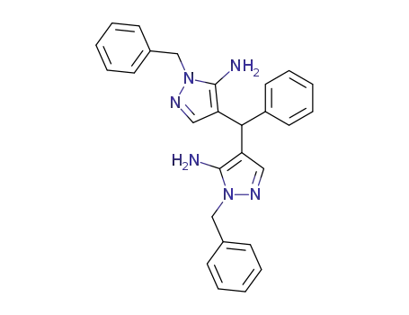 4,4'-(Phenylmethylene)bis[1-(phenylmethyl)-1H-pyrazol-5-amine]