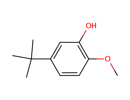 Molecular Structure of 69770-00-9 (2-Methoxy-5-tert-butylphenol)