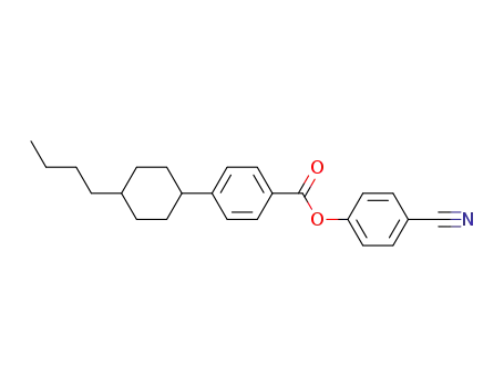 Molecular Structure of 91225-21-7 (4-cyanophenyl trans-4-(4-butylcyclohexyl)benzoate)