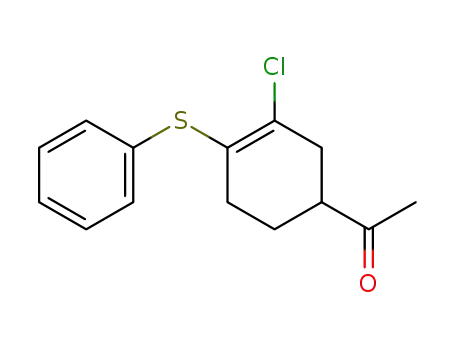 Ethanone, 1-[3-chloro-4-(phenylthio)-3-cyclohexen-1-yl]-
