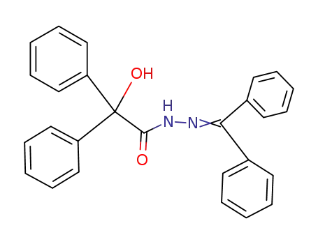 Molecular Structure of 106532-15-4 (benzhydrylidenehydrazide of benzilic acid)