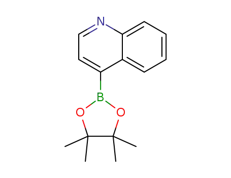 Molecular Structure of 1035458-54-8 (4-(4,4,5,5-TETRAMETHYL-[1,3,2]DIOXABOROLAN-2-YL)-QUINOLINE)