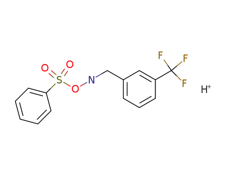 Molecular Structure of 114467-10-6 (Benzenemethanamine, N-[(phenylsulfonyl)oxy]-3-(trifluoromethyl)-)