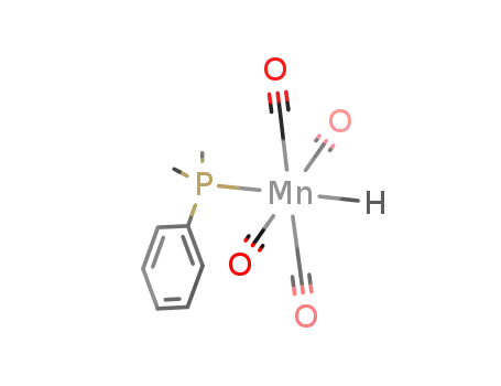 Molecular Structure of 104419-63-8 (Manganese, tetracarbonyl(dimethylphenylphosphine)hydro-)