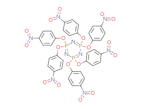 Molecular Structure of 14711-91-2 (2,2,4,4,6,6-hexakis(4-nitrophenoxy)-1,3,5,2lambda~5~,4lambda~5~,6lambda~5~-triazatriphosphinine)