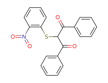 Molecular Structure of 82725-12-0 (2-({2-nitrophenyl}sulfanyl)-1,3-diphenyl-1,3-propanedione)