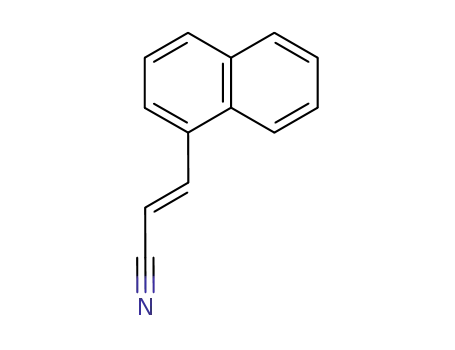 Molecular Structure of 93863-65-1 (2-Propenenitrile, 3-(1-naphthalenyl)-, (2E)-)