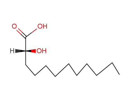 Molecular Structure of 70267-25-3 (Dodecanoic acid, 2-hydroxy-, (2R)-)