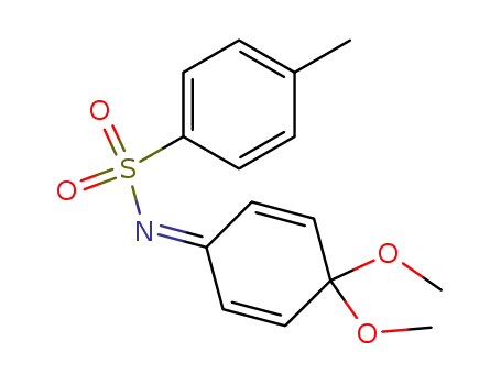 Molecular Structure of 103790-08-5 (N-(p-toluenesulfonyl)-p-benzoquinone imine dimethyl acetal)