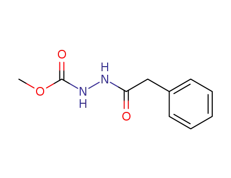 Molecular Structure of 104484-87-9 (Hydrazinecarboxylic acid, 2-(phenylacetyl)-, methyl ester)