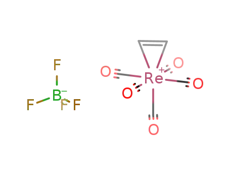 Molecular Structure of 78670-77-6 ({(pentacarbonyl)rhenium(ethylene)}BF<sub>4</sub>)