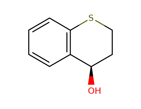 Molecular Structure of 135711-13-6 (2H-1-Benzothiopyran-4-ol, 3,4-dihydro-, (4S)-)