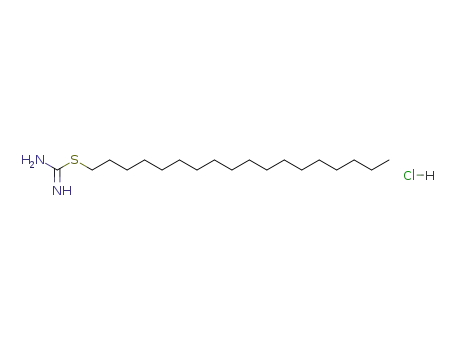 Molecular Structure of 58821-59-3 (Carbamimidothioic acid, octadecyl ester, monohydrochloride)