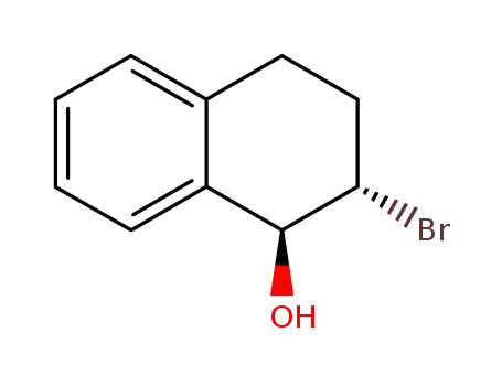 Molecular Structure of 84275-52-5 (1-Naphthalenol, 2-bromo-1,2,3,4-tetrahydro-, (1S,2R)-)