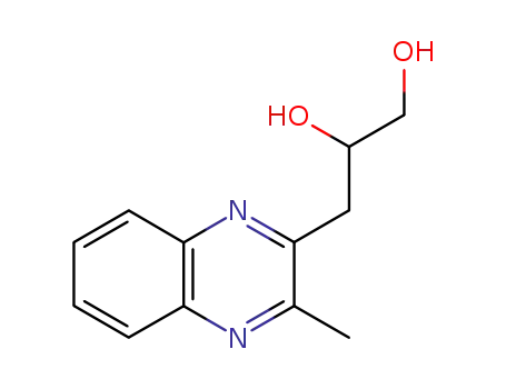 Molecular Structure of 42015-36-1 (2-METHYL-3-(2',3'-DIHYDROXYPROPYL)QUINOXALINE)