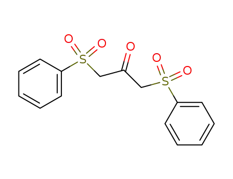 Molecular Structure of 71560-75-3 (1,3-bis(phenylsulfonyl)propan-2-one)