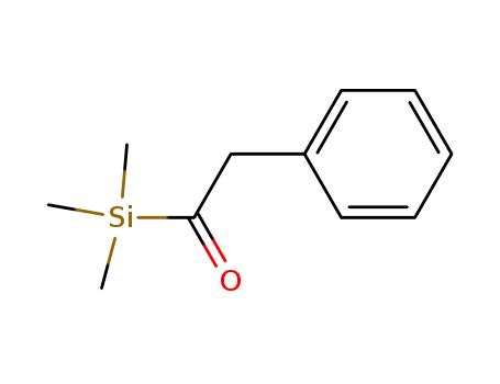 Molecular Structure of 56583-94-9 (Silane, trimethyl(phenylacetyl)-)