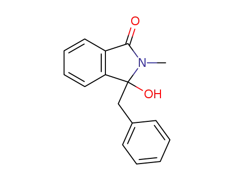 Molecular Structure of 4770-23-4 (3-benzyl-3-hydroxy-2-methyl-1,3-dihydroisoindol-1(3H)-one)
