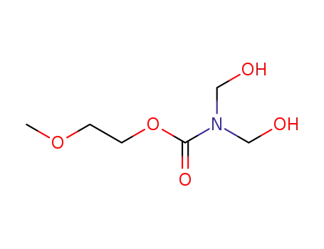 Molecular Structure of 10143-22-3 (2-methoxyethyl bis(hydroxymethyl)carbamate)