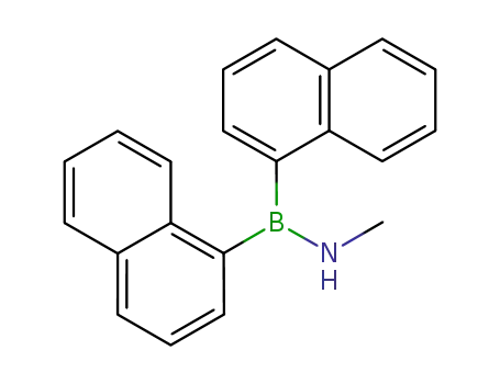 Molecular Structure of 102310-91-8 ((1-C<sub>10</sub>H<sub>7</sub>)2BNHCH<sub>3</sub>)