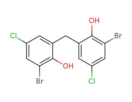 2-bromo-6-[(3-bromo-5-chloro-2-hydroxyphenyl)methyl]-4-chlorophenol