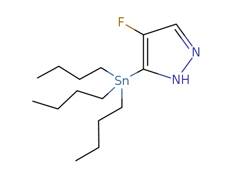 4-fluoro-5-(tributylstannyl)-1H-pyrazole