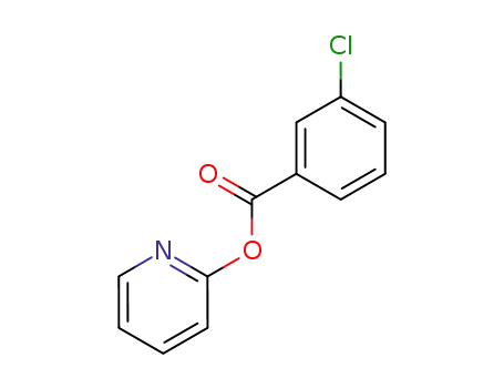 Molecular Structure of 73686-48-3 (Benzoic acid, 3-chloro-, 2-pyridinyl ester)