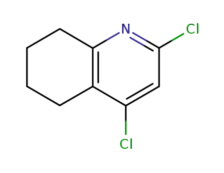Molecular Structure of 858279-01-3 (2,4-Dichloro-5,6,7,8-tetrahydroquinoline)