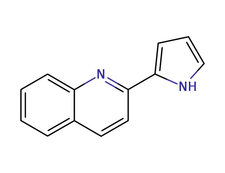 Molecular Structure of 83036-89-9 (Quinoline, 2-(1H-pyrrol-2-yl)-)