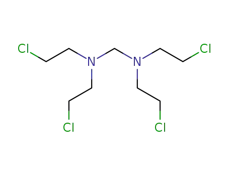 Molecular Structure of 15567-79-0 (N,N,N',N'-tetrakis(2-chloroethyl)methanediamine)