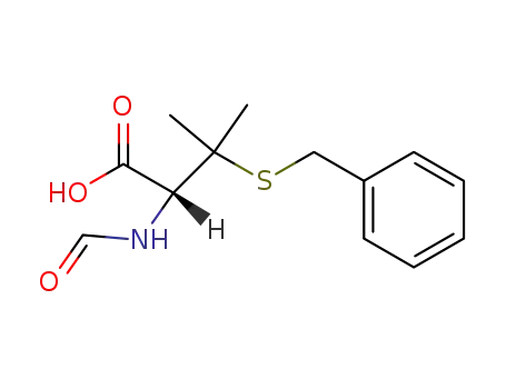Molecular Structure of 884311-31-3 (<i>S</i>-benzyl-<i>N</i>-formyl-L-penicillamine)