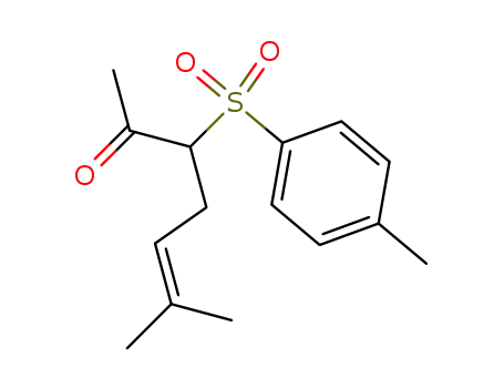 Molecular Structure of 80868-07-1 (6-Methyl-3-(toluene-4-sulfonyl)-hept-5-en-2-one)