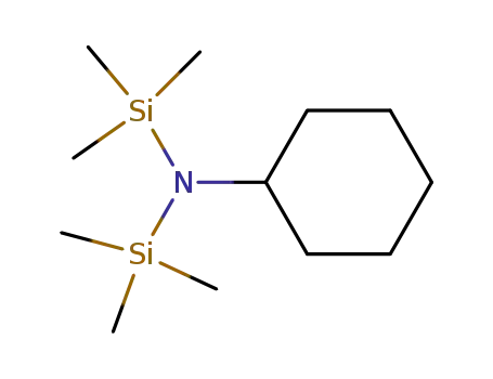 Molecular Structure of 74023-49-7 (Silanamine, N-cyclohexyl-1,1,1-trimethyl-N-(trimethylsilyl)-)
