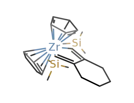 8,8-bis(cyclopentadienyl)-7,9-bis(trimethylsilyl)-8-zirconabicyclo{4.3.0}nona-1<sup>(9)</sup>,6<sup>(9)</sup>-diene