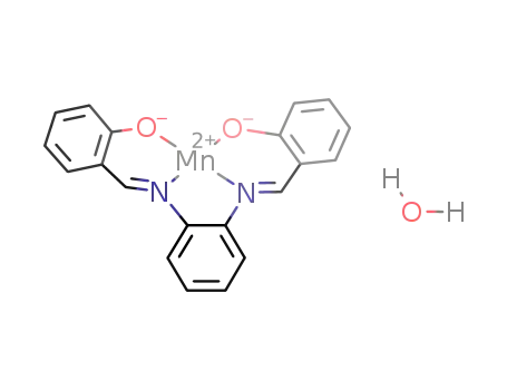 Molecular Structure of 852529-28-3 (Mn(N,N'-bis(salicylaldehyde)o-phenylenediimine) * H<sub>2</sub>O)