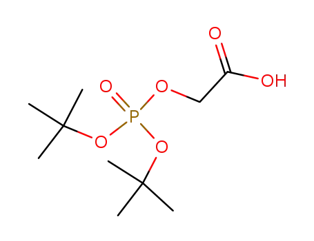 Molecular Structure of 130985-37-4 ([(di-tert-butoxyphosphoryl)oxy]acetic acid)
