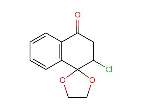 Molecular Structure of 1293990-23-4 (2'-chloro-3'4'-dihydro-2'H-spiro[[1,3]dioxolane-2,1'-naphthalene])