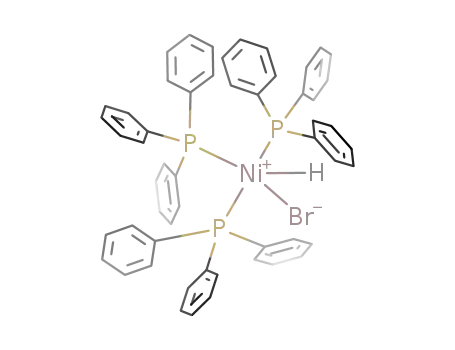 Molecular Structure of 57584-08-4 (((C<sub>6</sub>H<sub>5</sub>)3P)3Ni(H)Br)