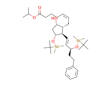 Isopropyl (Z)-7-((1R,2R,3R,5S)-2-((3S,E)-3-(tert-butyldimethylsilyloxy)-5-phenyl-pent-1-enyl)-3-(tert-butyldimethylsilyloxy)-5-hydroxy-cyclopentyl)-hept-5-enoate