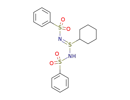 <i>N</i>,<i>N</i>'-bis-benzenesulfonyl-cyclohexanesulfinamidine