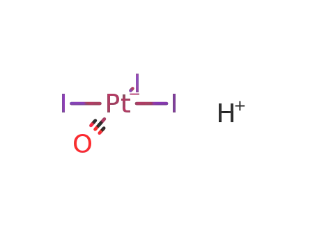 Molecular Structure of 952650-71-4 (hydrogen triiodo-carbonyl-platinate(II))