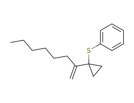 Molecular Structure of 58567-67-2 ([1-(1-Methylene-heptyl)-cyclopropylsulfanyl]-benzene)