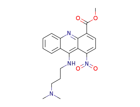 4-Acridinecarboxylic acid, 9-((3-(dimethylamino)propyl)amino)-1-nitro- , methyl ester